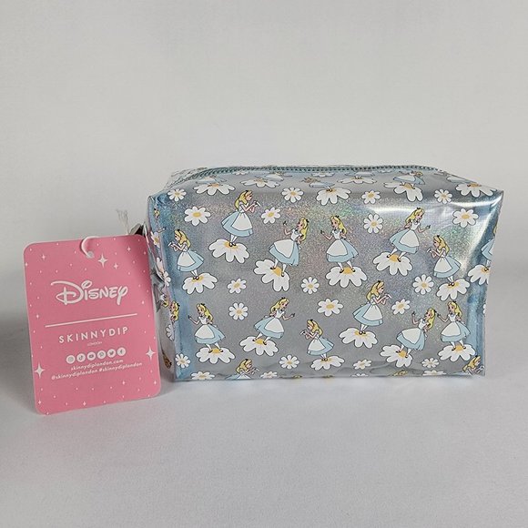 Disney Skinnydip London Alice in Wonderland Holographic Cosmetic Bag LAST ONE! - Picture 2 of 4